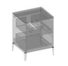 Waschtischunterschrank mit zwei Schubladen und Füßen