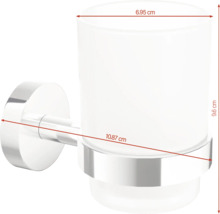 Zahnputzbecher Tesa SMOOZ chrom glänzend 40631-00000-00
