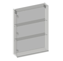 Spiegelschrank Devo Viva 2.0 links BxHxT 60x85x15 cm structure white