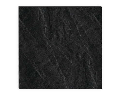 Schwarze Bodenfliese aus Schiefer