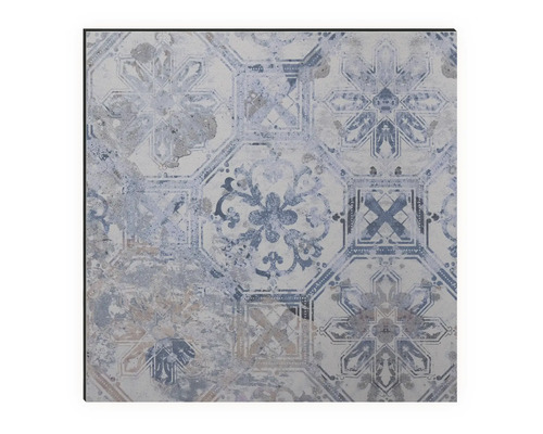 Quadratische Fliese mit Ornamentmuster