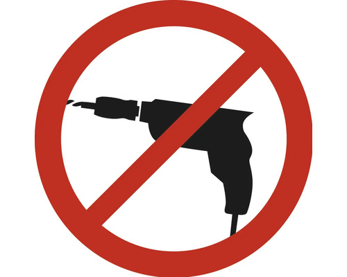 Bohren verboten Symbol