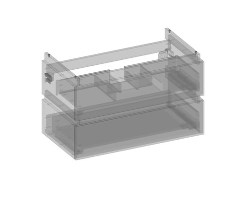Waschtischunterschrank mit zwei Schubladen