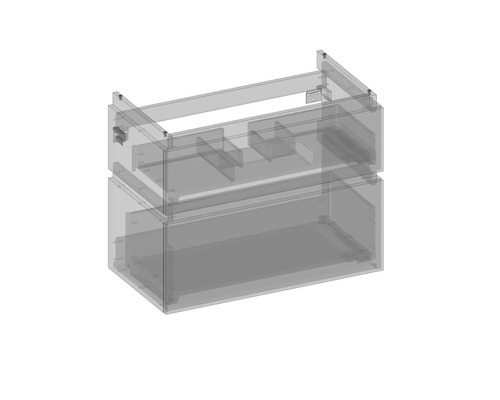 Waschbeckenunterschrank mit zwei Schubladen