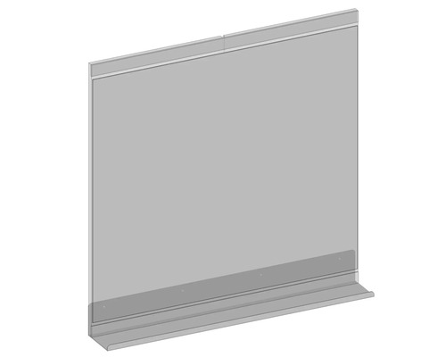 Spritzschutzwand für Badewannen