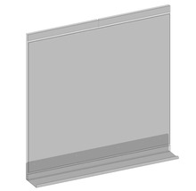 Spiegel mit Ablage Devo Viva 2.0 BxHxS 100x85x12 cm oak halifax white/black