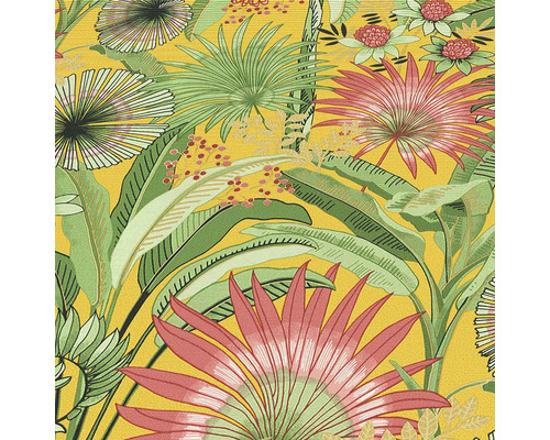 Tropische Tapete mit Palmen und Blättern