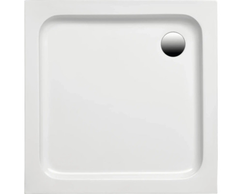 Quadratische Duschwanne mit Abfluss
