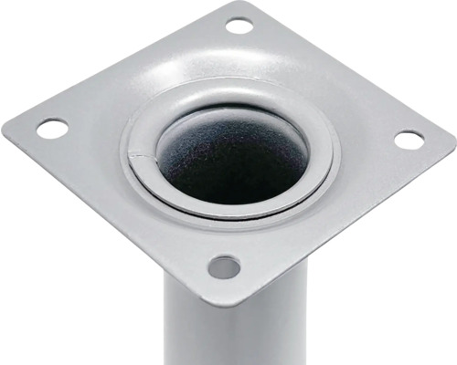 Möbelfuß aus Metall mit Montageplatte