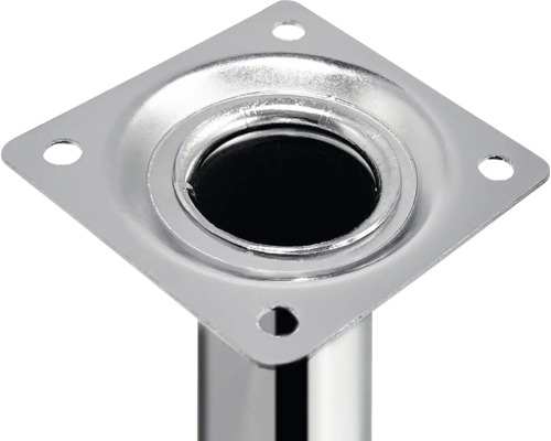 Möbelfuß aus Metall mit Montageplatte