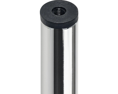 Tischbein aus Metall mit Gewinde und Gummifuß