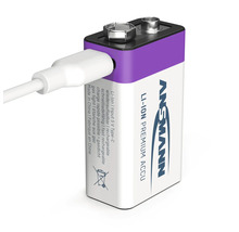 Ansmann Lithium-Ionen Premium Akku mit Ladekabel