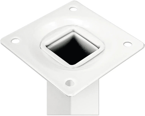 Tischbeinbefestigungsplatte aus Metall mit Schraubenlöchern