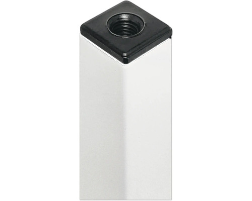 Aluminium Vierkantrohr mit Gewindeaufnahme