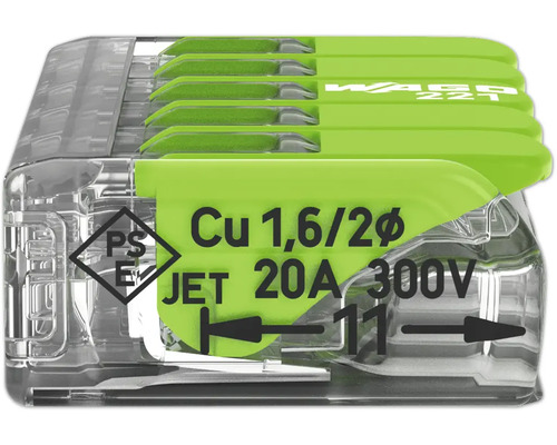 Wago 221 Verbindungsklemme für elektrische Verbindungen