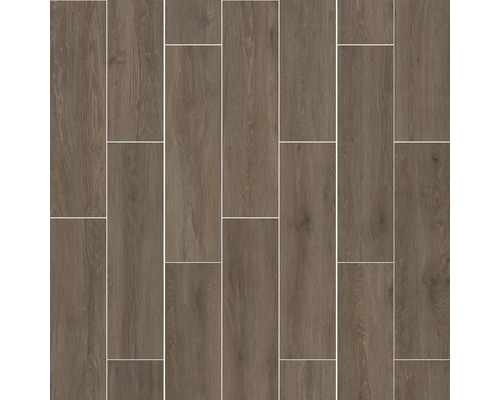 Verbund aus Bodenfliesen in Holzoptik