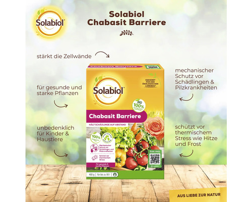 Solabiol Chabasit Barriere zur Stärkung der Zellwände und zum Schutz vor Schädlingen und Pilzkrankheiten