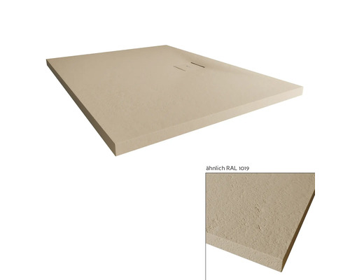 Quadratische Duschwanne aus Mineralguss