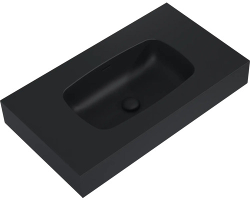 Schwarzes Aufsatzwaschbecken