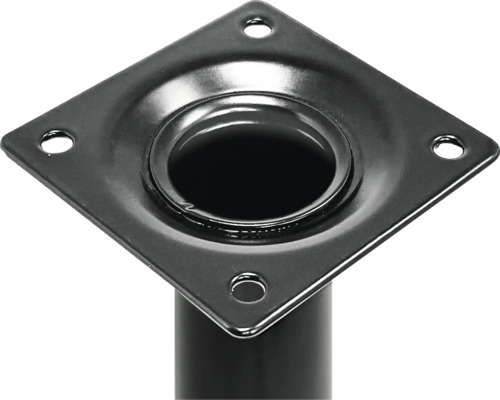 Metallfußplatte mit vier Löchern zur Befestigung an Möbeln