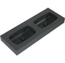 Jungborn Doppelwaschtisch DECEM 1210 x 460 mm anthrazit matt