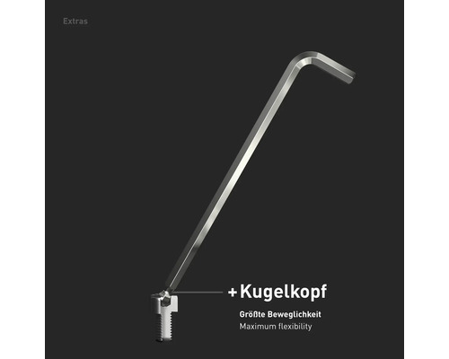 CAROLUS Winkelschraubendreher Mit Kugelkopf 3 Mm – Robustes L-Werkzeug Für Enge Stellen