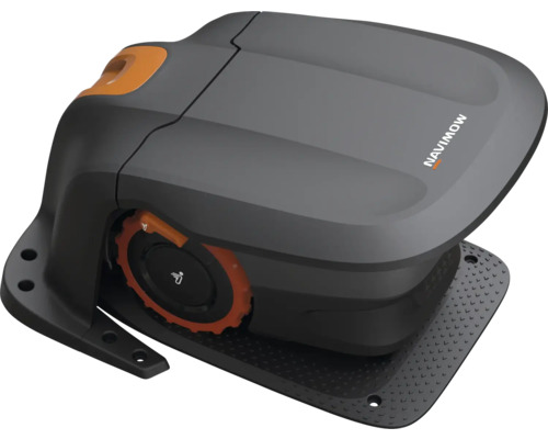 Navimow Mähroboter auf Ladestation