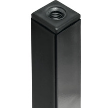 Tarrox Tischbein vierkant 25 x 25 x 500 mm, schwarz-thumb-3