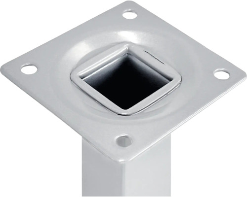 Möbelfuß aus Metall mit Montageplatte