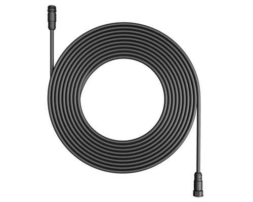 Schwarzes Verlängerungskabel mit Anschlüssen