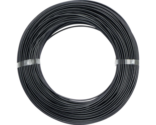 Schwarzer Bindedraht aufgerollt