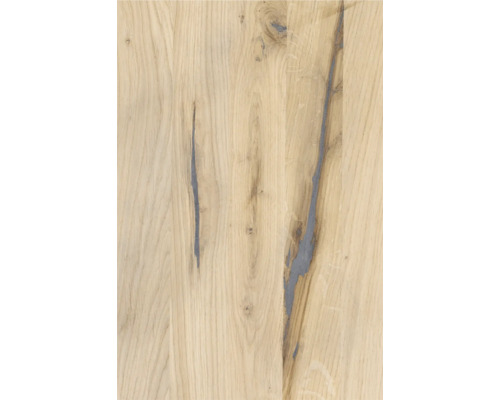 Holz Arbeitsplatte aus Eiche mit Astfüllung