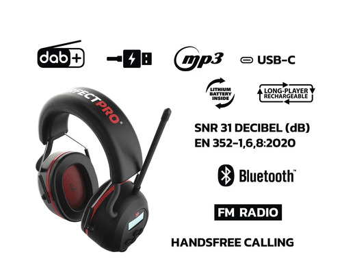 Perfectpro Kopfhörer mit DAB+ und Bluetooth Funktion