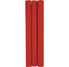 Drei rote Krepppapierrollen