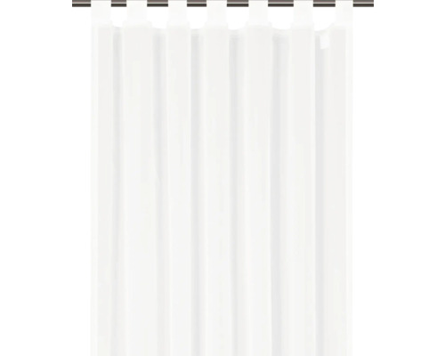 Weißer Schlaufenschal zur Dekoration von Fenstern