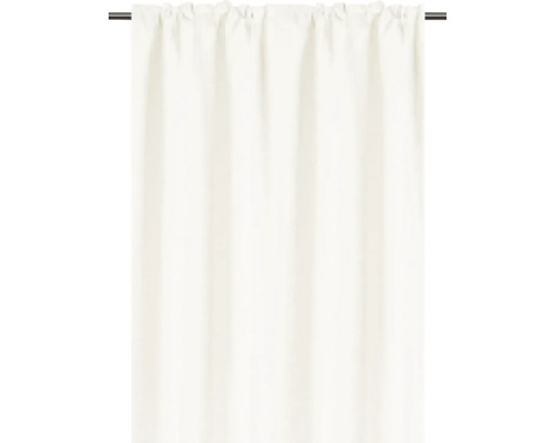 Vorhang mit Kräuselbandaufhängung an einer Gardinenstange