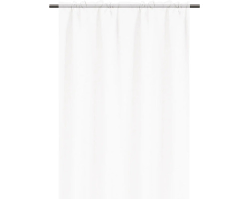 Gardine mit Kräuselbandaufhängung an einer Stange