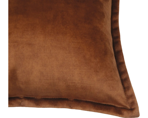 Nahaufnahme eines quadratischen Kissens aus Velours