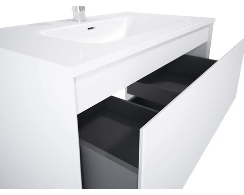 Waschtisch mit offenen Schubladen für Badezimmer