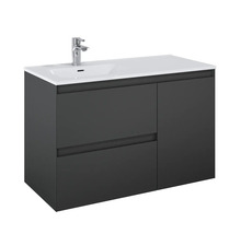 Waschtischunterschrank mit Waschbecken und Armatur