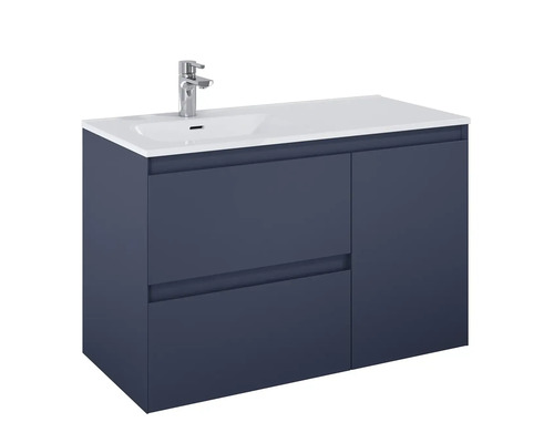 Waschbeckenunterschrank mit zwei Schubladen und einer Tür