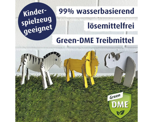 Dekorative Tierfiguren aus Pappe, geeignet für Kinderspielzeug, mit Green-DME Treibmittel.