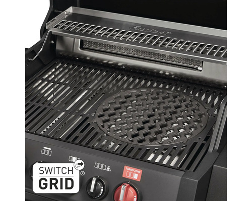 Grill mit Grillrost und Warmhalterost