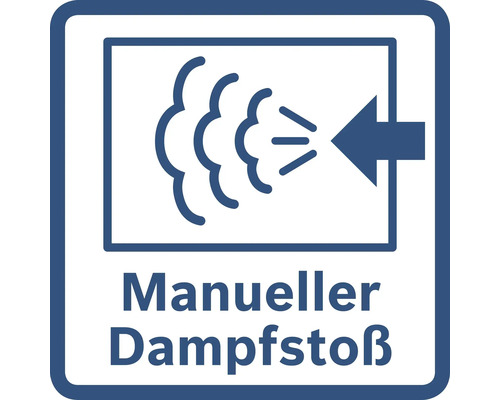 Symbol für manuellen Dampfstoß
