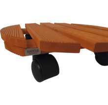Pflanzenroller aus Holz mit Rollen