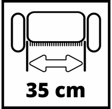 Schnittbreite 35 Zentimeter