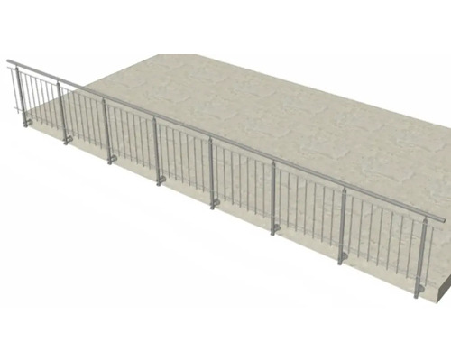 Metallgeländer zur Montage auf Beton