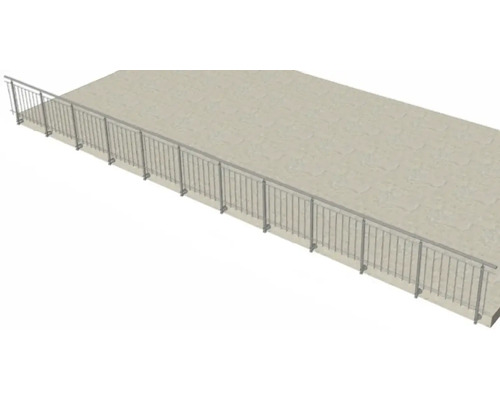 Metallgeländer zur Montage auf Beton