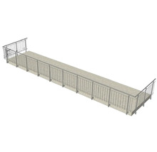 Pertura Geländer-Komplettset Vesta U-Form Edelstahl mit Rundstäbenfür Seitenmontage B: 13 m