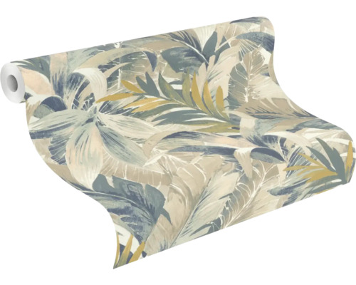 Tapetenrolle mit tropischem Blätterdesign